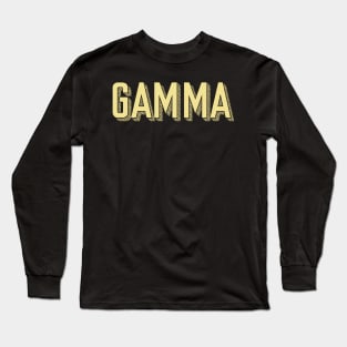 Yellow Gamma Sunshine Letter Long Sleeve T-Shirt